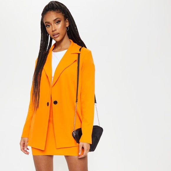 PrettyLittleThing Dresses & Skirts - Orange Blazer & Mini Skirt Set | Sold separately